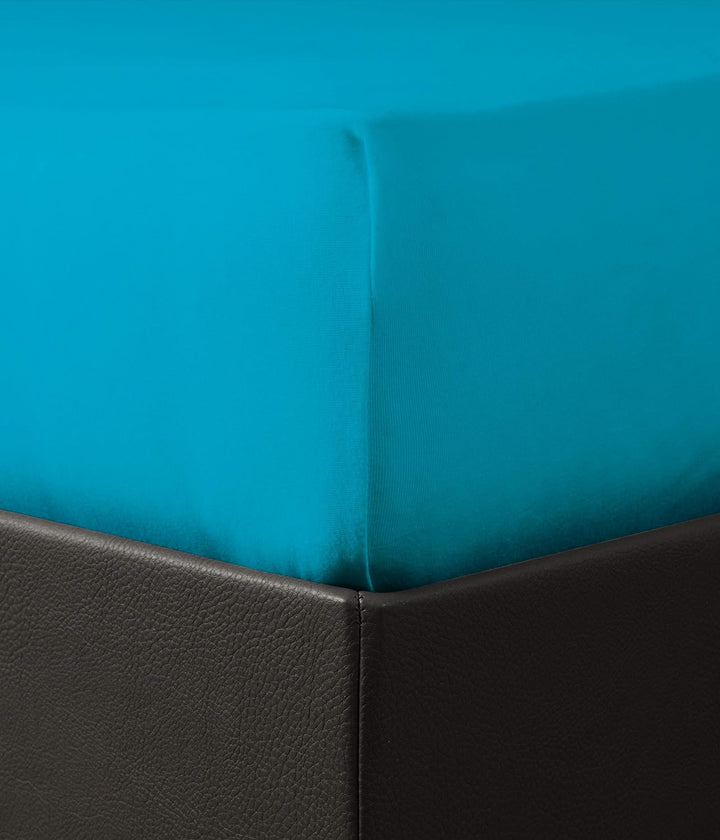 Savorana Bonne Nuit Elastan Spannbetttuch Baumwolle Stretch 220 g/m²- Steghöhe bis 30 cm Bettlaken f
