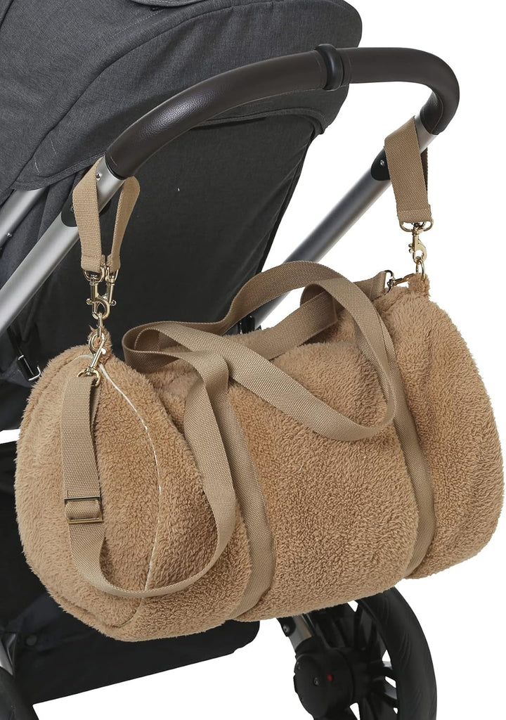 Vertbaudet VERTBAUDETWickeltasche,Baby Roll aus Plüsch Einheitsgrösse Beige, Einheitsgrösse Beige
