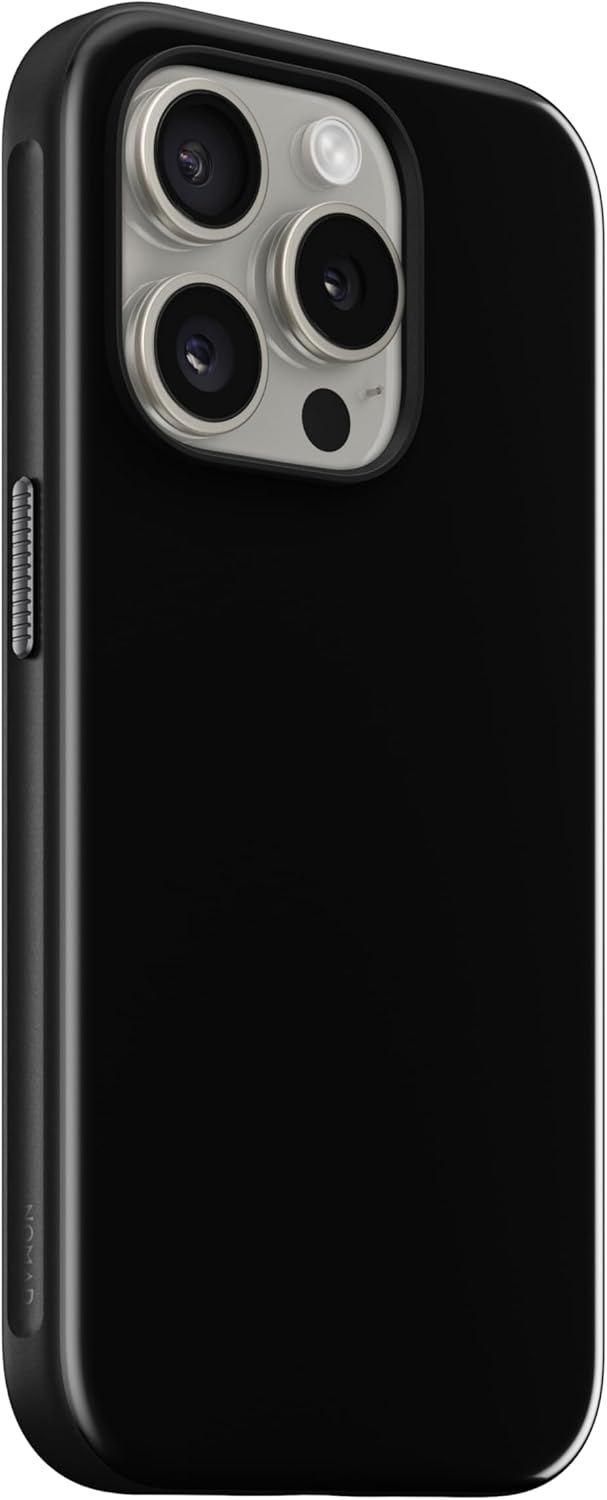 NOMAD Sport Case für iPhone 15 Pro | Hülle aus Polycarbonat mit TPE-Bumper | mit glänzender PET-Besc