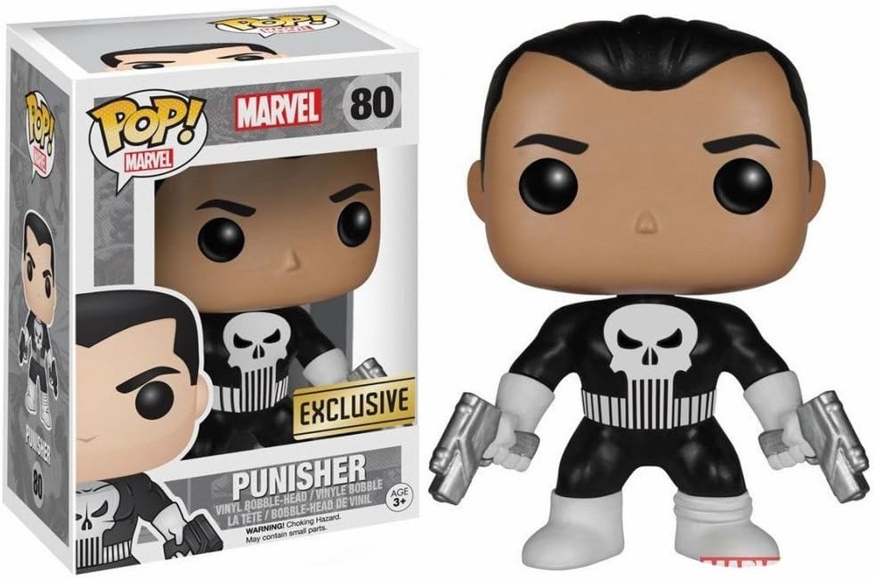 Funko 018485 Pop Movies: Marvel The Punisher Exclusive 80 Bobble-Head Figure