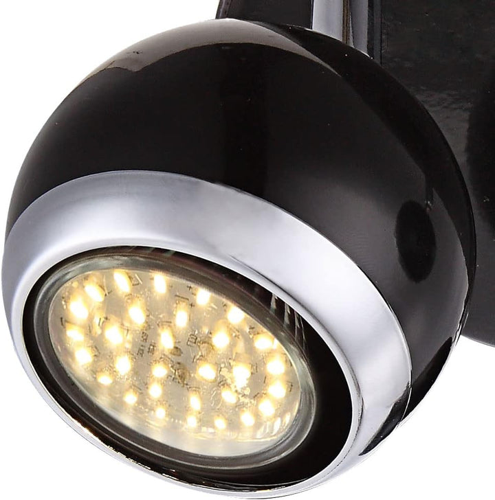 9 Watt LED Decken Lampe Leuchte Chrom Retro Design Metall Kugel Globo 57884-3