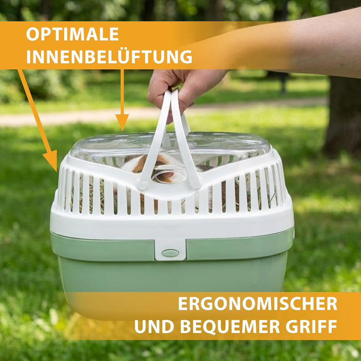Ferplast Transportbox für Hamster und andere kleine Nagetiere Aladino Medium Reisekäfig für Hamster,