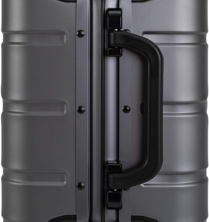 Travelhouse Oslo Alu Reisekoffer Graphit S-55cm & M-65cm Hartschalenkoffer Reise Trolley Koffer Set