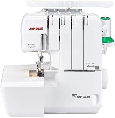 Janome 4 Faden Overlock 644 D - für Einsteiger entwickelt | professionelle Säume und variable Stichb