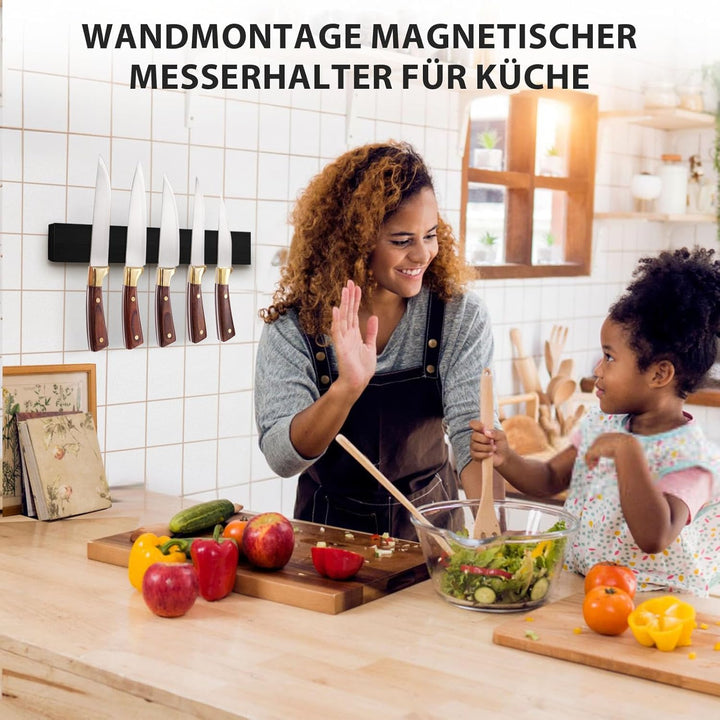 Cheerhom Magnetleiste Messer mit Magnet, Messerblock Magnetisch Ohne Messer, Messerhalter Magnetisch