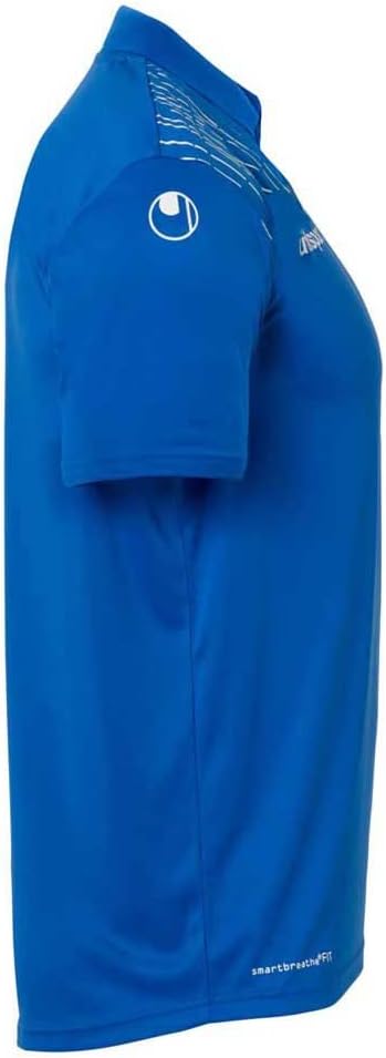 uhlsport Herren Sport-Polo S Azurblau/Weiss, S Azurblau/Weiss