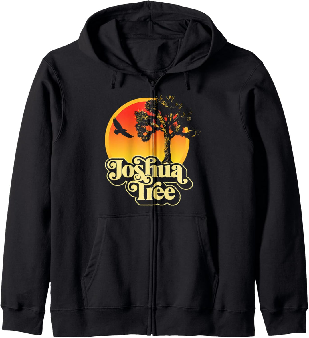 Retro Joshua Tree National Park Vintage 80's Vibe Graphic Kapuzenjacke