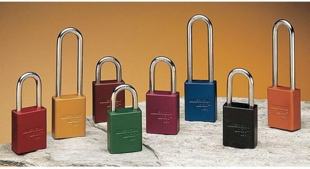 Master Lock - Masterlock A1106MKYLW - S-P Alu Anodi Vorhängeschloss Gelb, Gelb