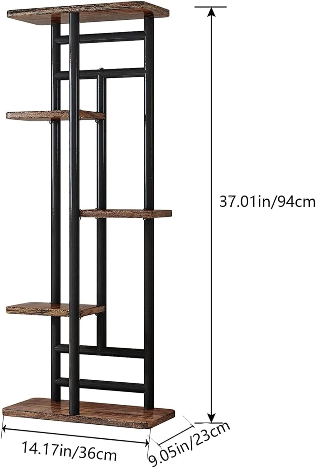 Pflanzenständer Indoor 5 Etagen 6 Topf für mehrere Pflanzen Eckpflanzentisch für Terrasse Garten Bal