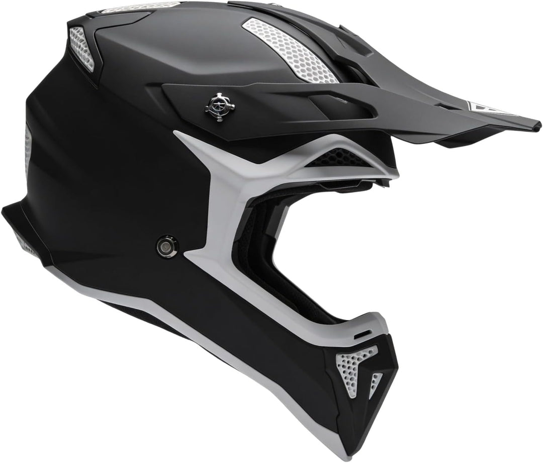 Broken Head Bavarian Patriot Motocross-Helm schwarz-blau-gelb - MX Cross-Helm - Quad-Helm - Sumo-Hel