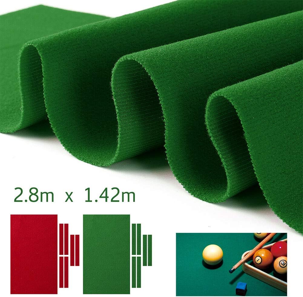 XHXseller Tischdecke, Tischunterlage, professionelle Billard-Pool-Tischdecke, Zubehör, Nylon-Bar, so