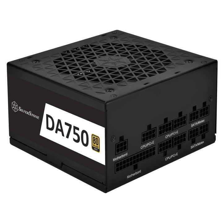 Silverstone DA750 Gold, Vollständig modulares 80-Plus-Gold-ATX-Netzteil mit 750 W, SST-DA750-G