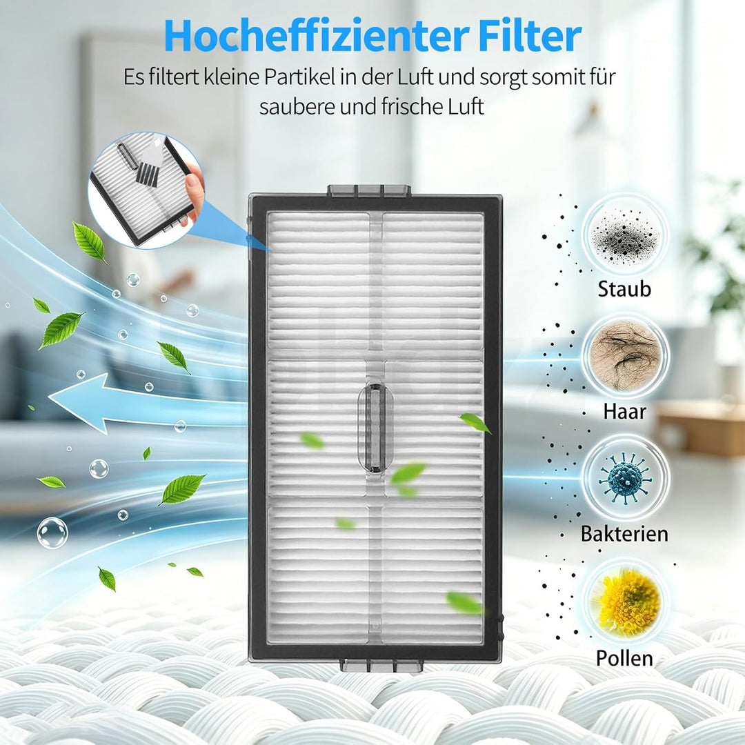 32 Stück Zubehör für Roborock Saros 20 Sonic Saugroboter | 4 Hauptbürste, 4 Wischpads, 4 Filter, 6 S