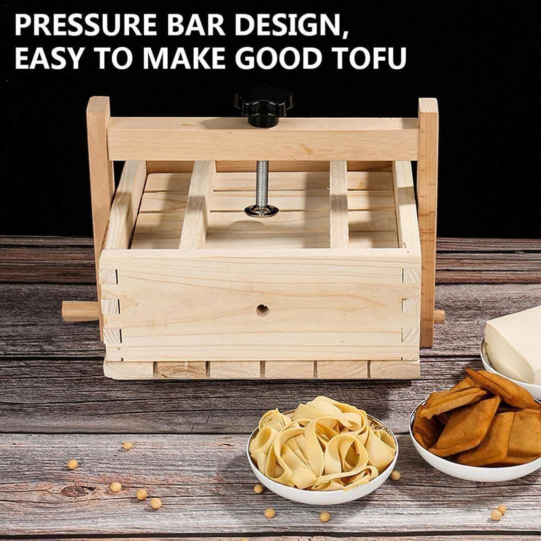 Tofupresse Holz Tofu Maker Form - 2-in-1 Holz Tofu Pressform Käse Form Maker Käsepresse Mit 3 STÜCK