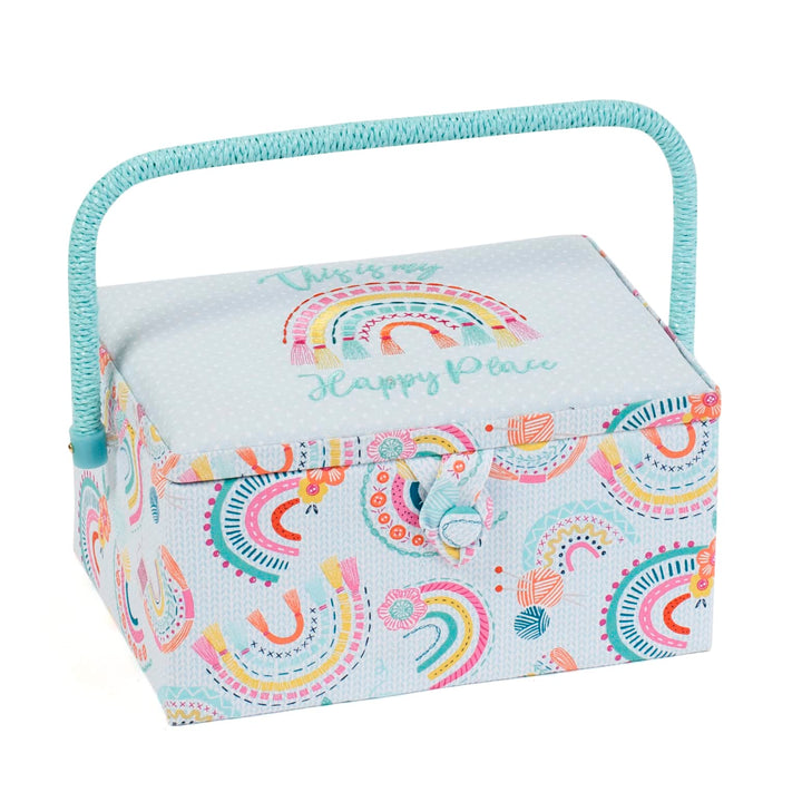 Hobby Gift Exclusive Mittelgrosse Nähhandwerk-Hobby-Aufbewahrungsbox, Zubehörablage, Nadelkissen, Ta