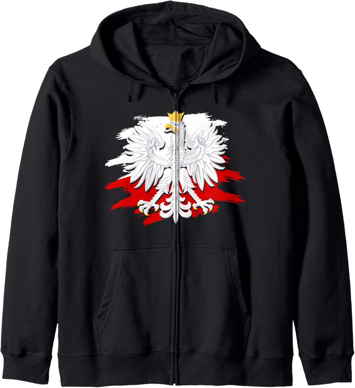Polen Geschenk für Polnischen Poland Polska Krakau Herren Kapuzenjacke