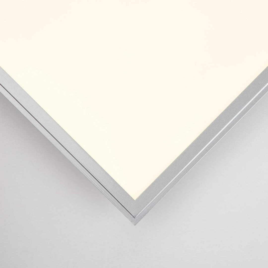 BRILLIANT Lampe Alissa LED Deckenaufbau-Paneel 40x40cm silber/weiss | 1x 32W LED integriert (Samsung