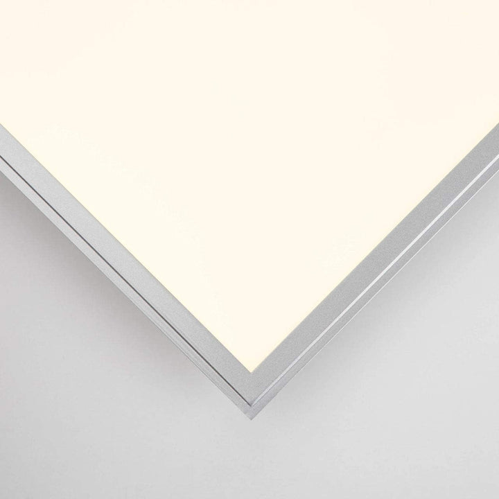 BRILLIANT Lampe Alissa LED Deckenaufbau-Paneel 40x40cm silber/weiss | 1x 32W LED integriert (Samsung