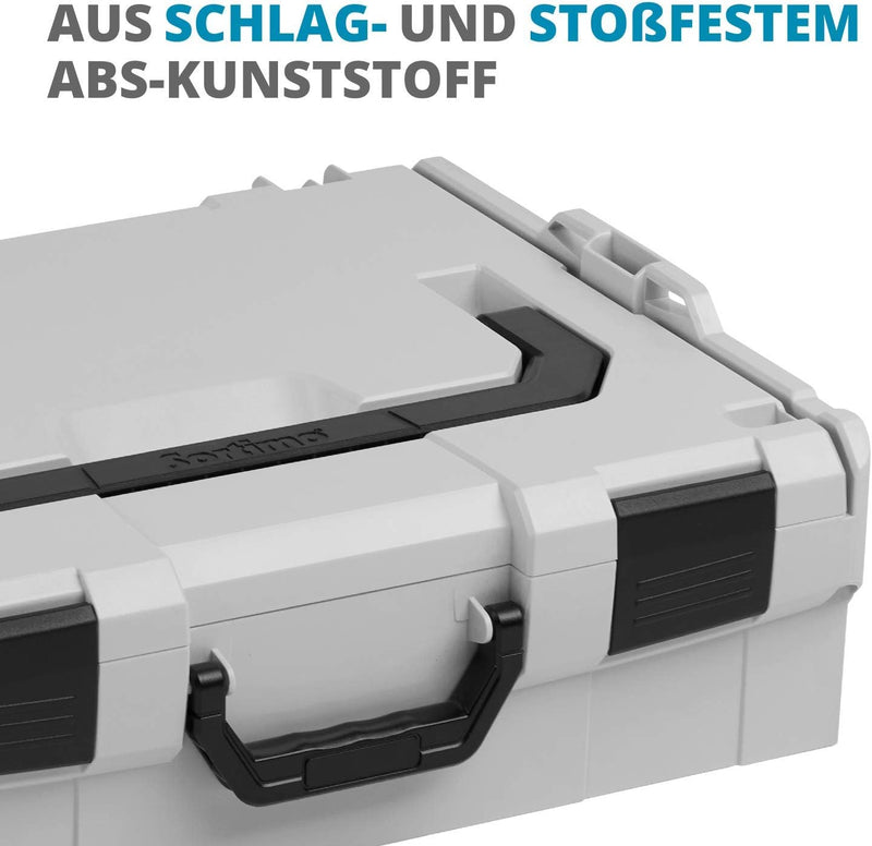 Bosch Sortimo i-BOXX 72 grau bestückt mit Insetboxenset H3 H3 Grau, H3 Grau