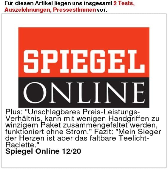 Rosenstein & Söhne Raclette Stövchen: 3er-Set Teelicht-Raclette, mit Schaber (Racletteofen mit Kerze