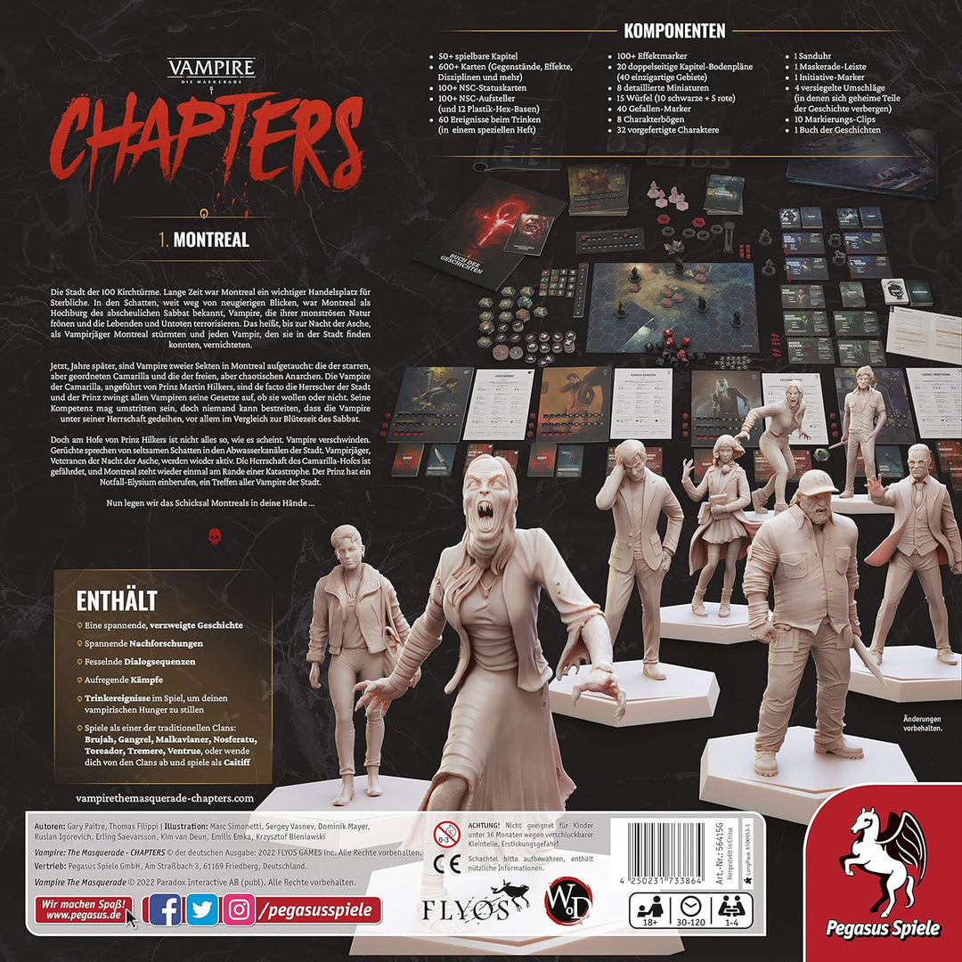 Pegasus Spiele 56415G Vampire: Die Maskerade – Chapters Brettspiele