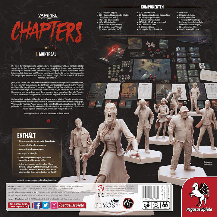 Pegasus Spiele 56415G Vampire: Die Maskerade – Chapters Brettspiele