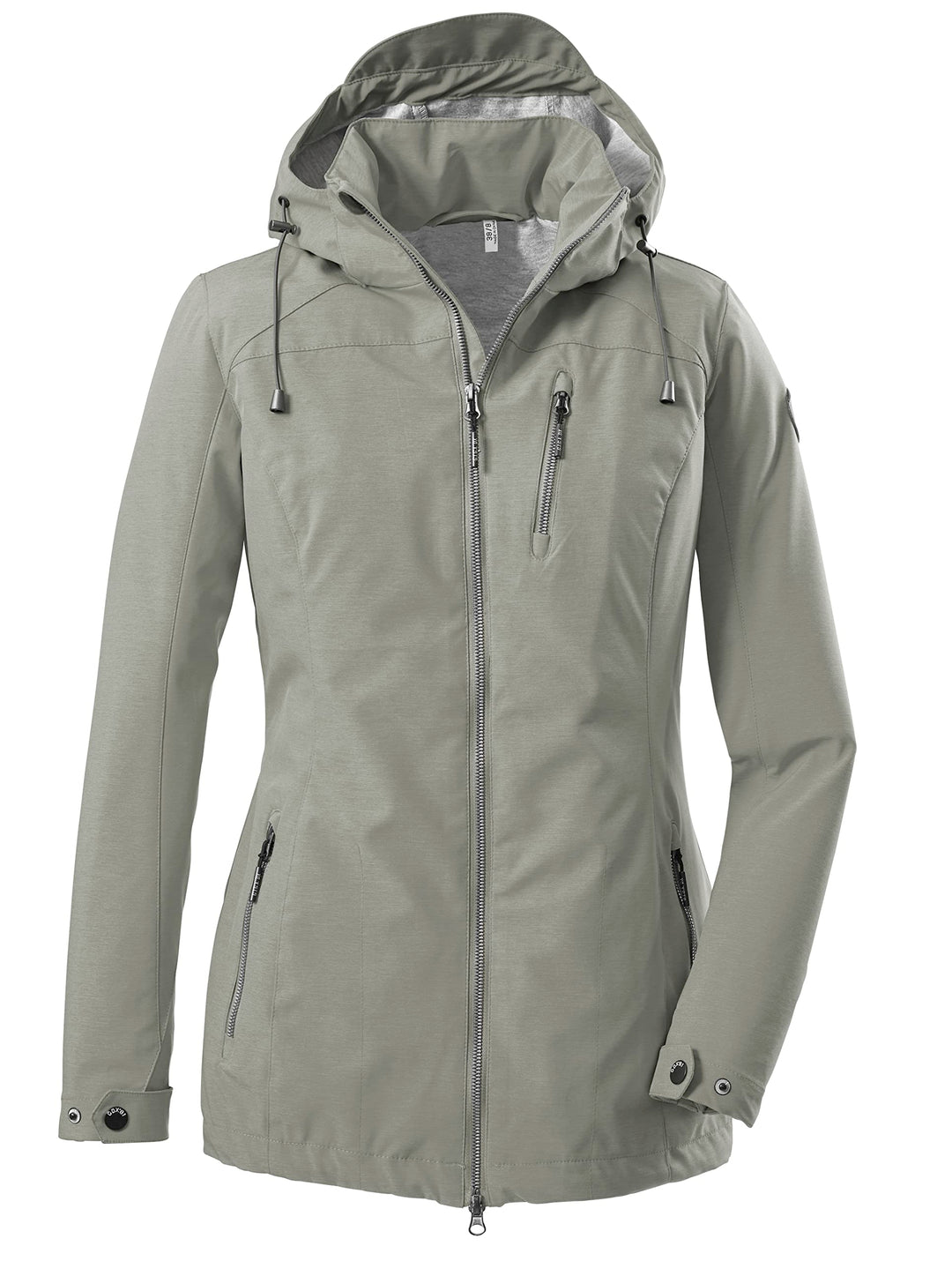 G.I.G.A. DX Damen Solena Casual Softshelljacke Mit Abzippbarer Kapuze 34 helloliv, 34 helloliv