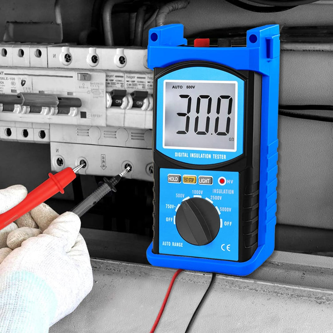 Isolationsmesser Isolationsmessgerät Isolationswiderstand Digitales Auto Range MegOhmmeter 1999 Coun