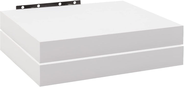 WOLTU 2X Wandregal Wandboard Bücherregal Regale für Deko Wandablagen aus MDF Holz, 2er Set Hängerega