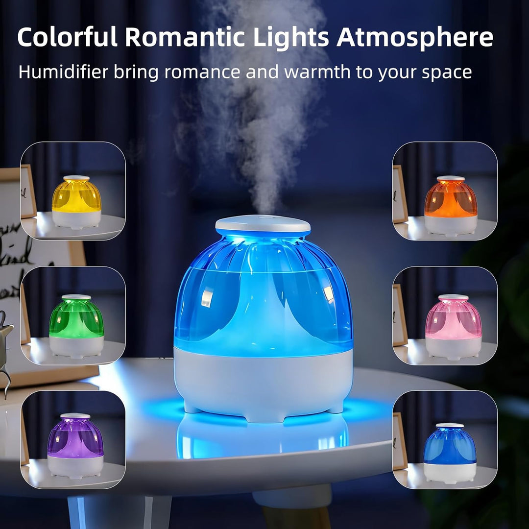 650 ml USB-Luftbefeuchter für Schlafzimmer, kühler Nebel, Luftbefeuchter, leiser Luftbefeuchter, USB