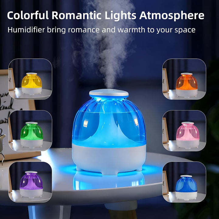 650 ml USB-Luftbefeuchter für Schlafzimmer, kühler Nebel, Luftbefeuchter, leiser Luftbefeuchter, USB