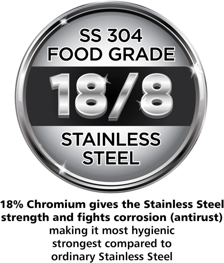 Hawkins SSC35 Schnellkochtopf aus Edelstahl, 3,5 l, silberfarben 3.5 Litre SS Contura Edelstahl, Ind