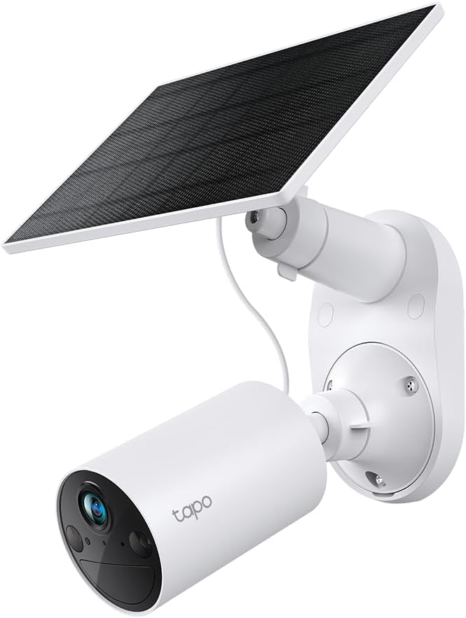 Tapo C410 KIT Solar Überwachungskamera Aussen Akku, 2K 3MP, Farbnachtsicht, MicroSD-Speicher, 6400-m