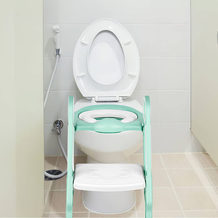 Töpfchentrainer Kinder-Töpfchen Toilettensitz Trainer Sitz für Kinder Toiletten Training mit Leiter/