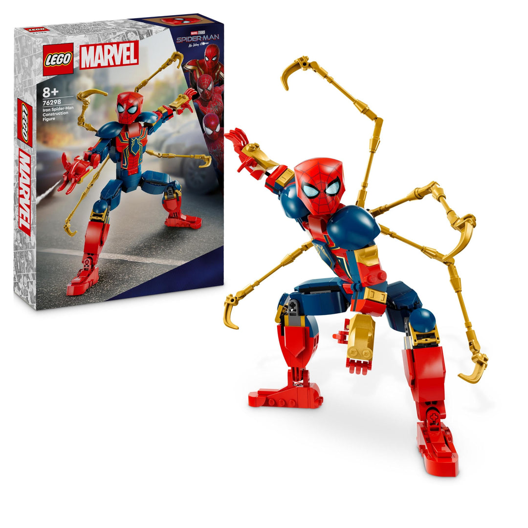 LEGO Marvel Iron Spider-Man Baufigur, Superhelden-Actionspielzeug für Kinder ab 8 Jahren, Jungen & M