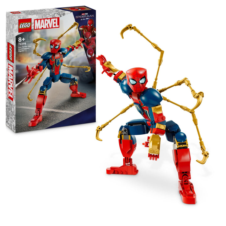 LEGO Marvel Iron Spider-Man Baufigur, Superhelden-Actionspielzeug für Kinder ab 8 Jahren, Jungen & M