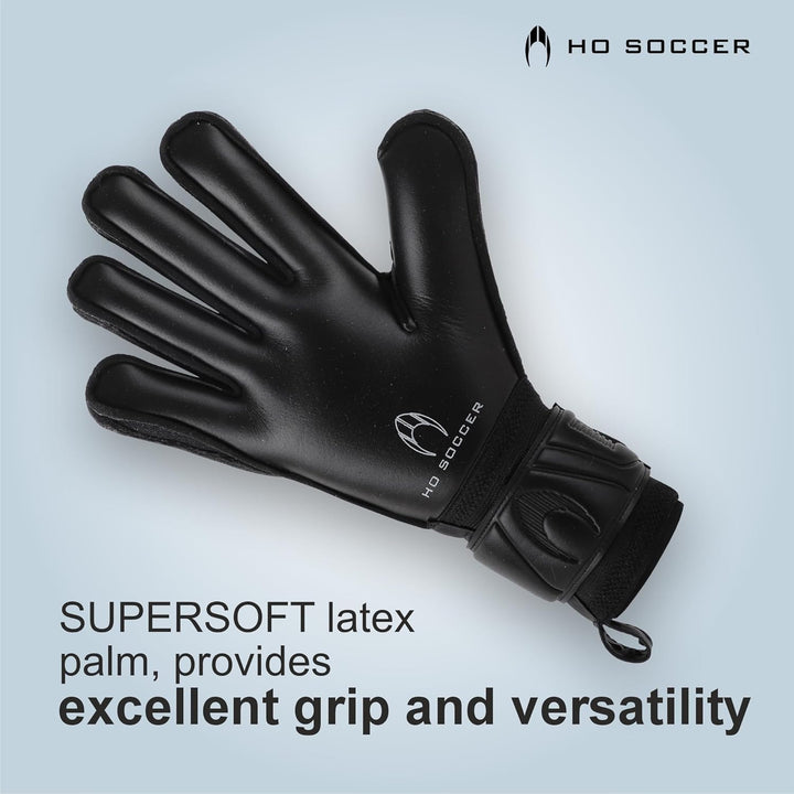 HO Soccer Spirito Black Protek Flat Torwarthandschuhe 41 Schwarz, 41 Schwarz
