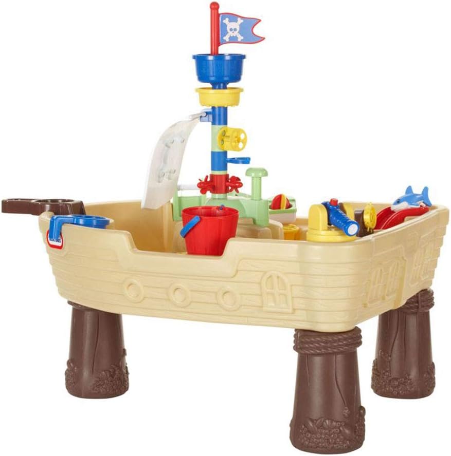 Little Tikes Anchors Away Piratenschiff - Wasserspielset für Kinder - Sicher und tragbar - Fördert k