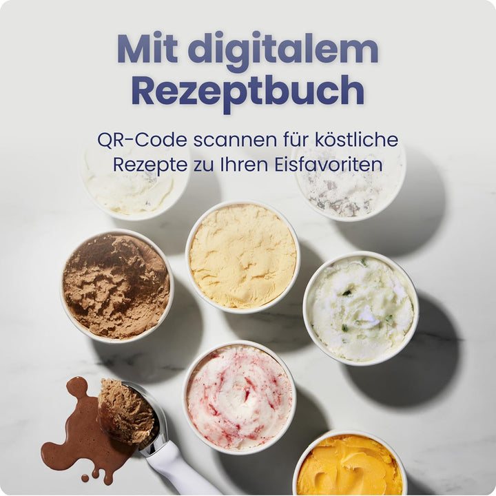 Iceman von Chefman Eismaschine, kein Vorgefrieren erforderlich dank Kompressor, für Eis, Frozen Yogu