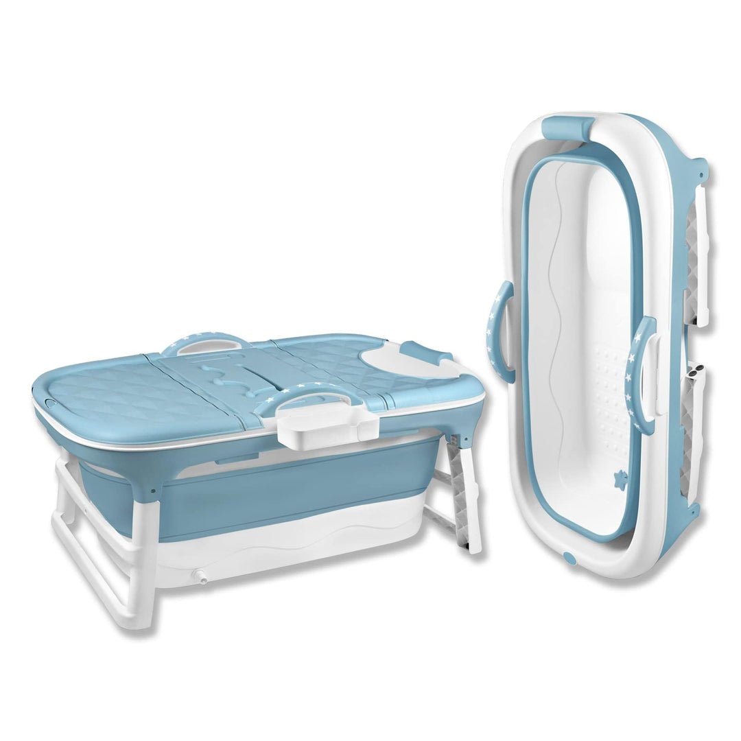 Froadp Faltbare Badewanne Erwachsene Foldable Bathtub mit Abnehmbarem Abdeckung Tragbare Faltbadewan