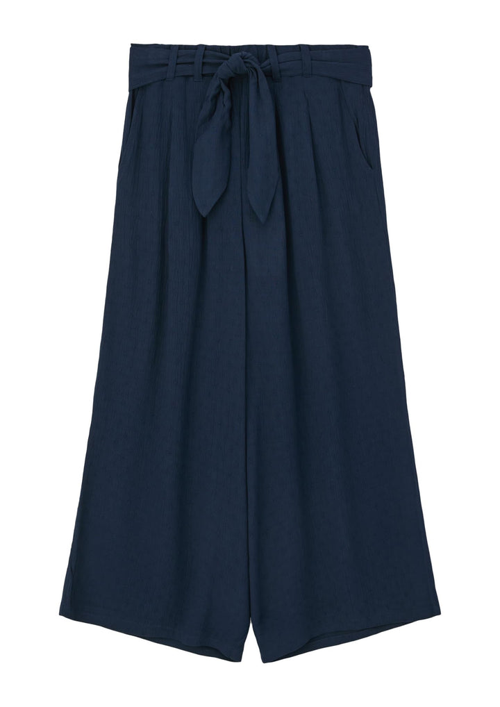 s.Oliver Mädchen Culotte mit Bindegürtel 176 Blau, 176 Blau