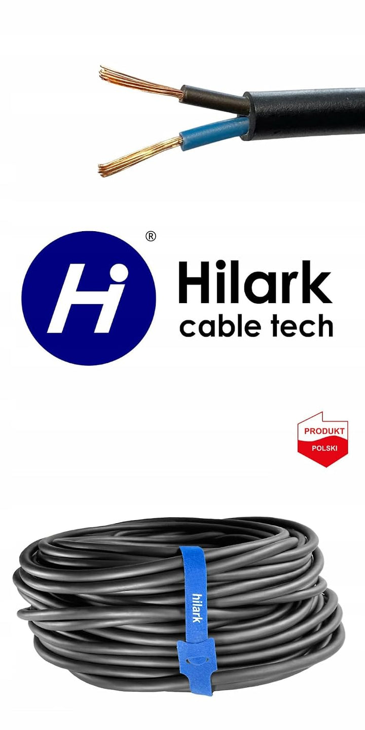 Hilark Cable Tech Gummikabel H07RN-F 2x1,5 mm² 50m schwarz 2x1,5 mm2 50m, 2x1,5 mm2 50m
