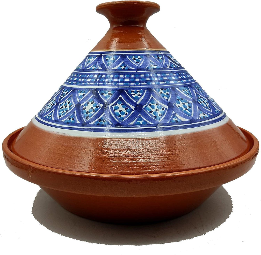 Tajine Terracotta-Topf Ethnischer Teller Marokkanisch Tunesisch XL 32 cm 0907211208