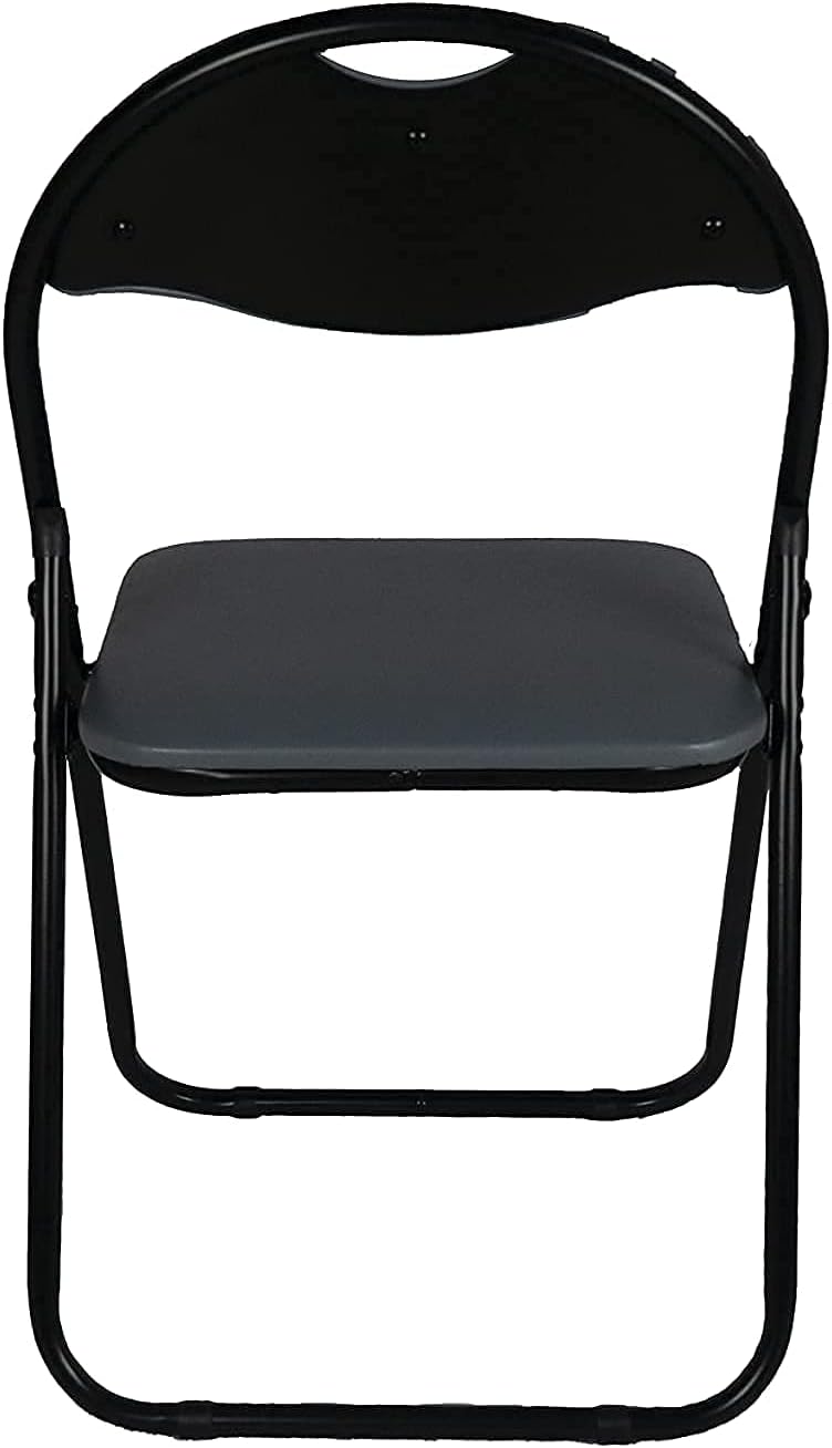 Hyfive Gartenstuhl, gepolstert, zusammenklappbar, 45 x 45 x 78 cm, Grau, 4 Stück