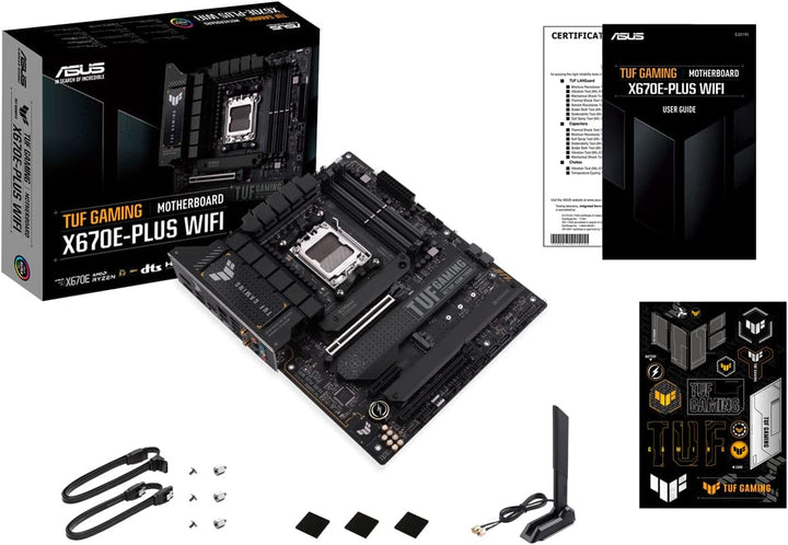 ASUS TUF GAMING X670E-PLUS WIFI Mainboard Sockel AMD AM5 (Ryzen 7000, ATX, PCIe 5.0, DDR5-Speicher,