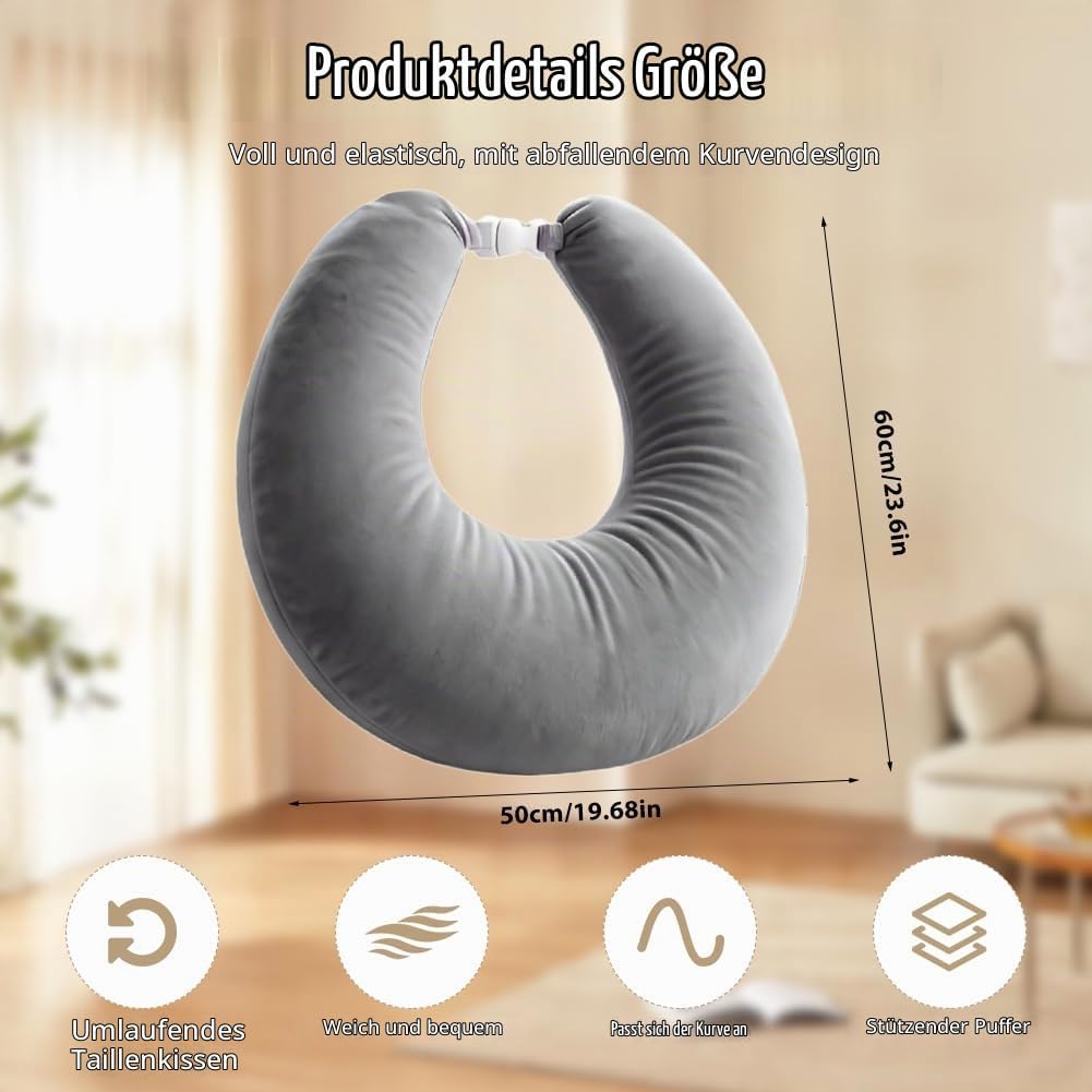 Ergonomisches Crealis-Kissen, Häkelkissen Stützkissen, Lese-Gaming-Kissen für Bett Erwachsene Kinder