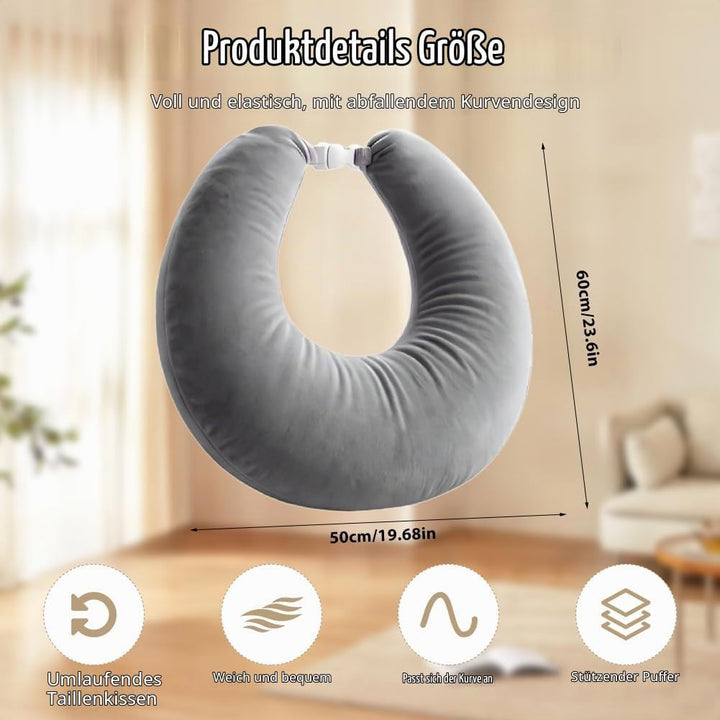 Ergonomisches Crealis-Kissen, Häkelkissen Stützkissen, Lese-Gaming-Kissen für Bett Erwachsene Kinder