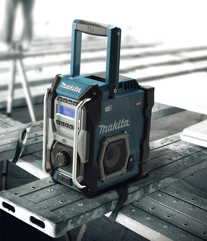 Makita MR003GZ Akku-Baustellenradio Auxiliary Schwarz, Türkis