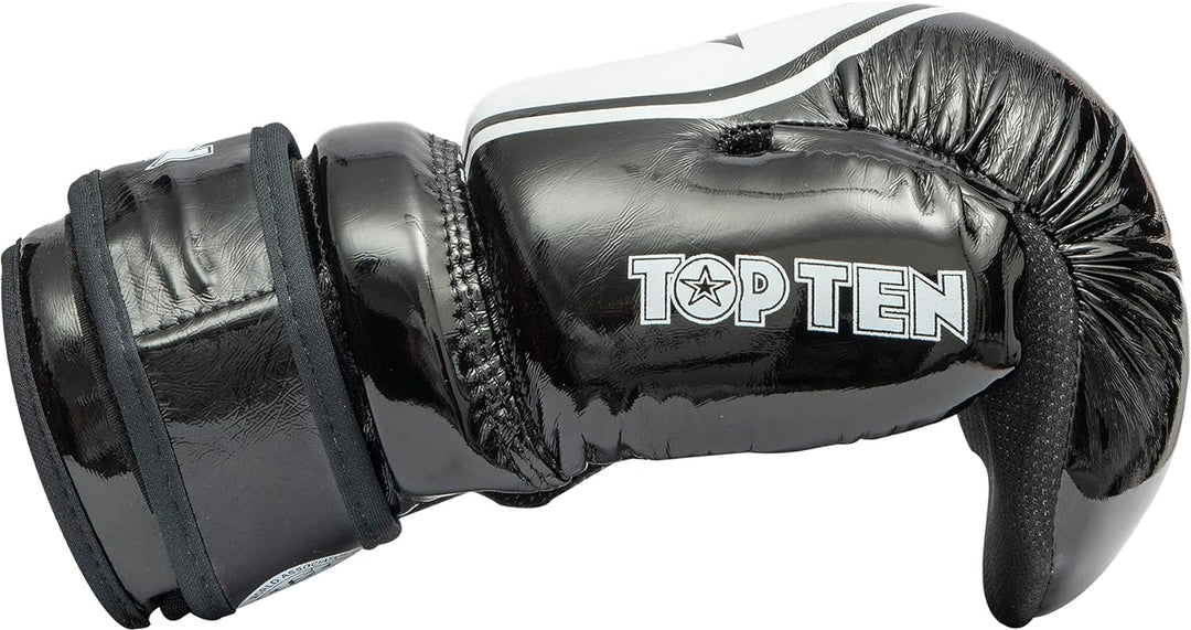 TOP TEN Pointfighter „Glossy Block Star“ Schwarz - Weiss L, Schwarz - Weiss L
