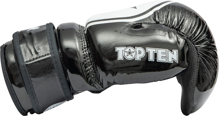 TOP TEN Pointfighter „Glossy Block Star“ Schwarz - Weiss L, Schwarz - Weiss L
